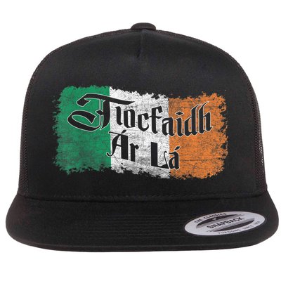 Funny Tiocfaidh Ar La Gift Vintage Ireland Irish Flag Gift Flatbill Hat