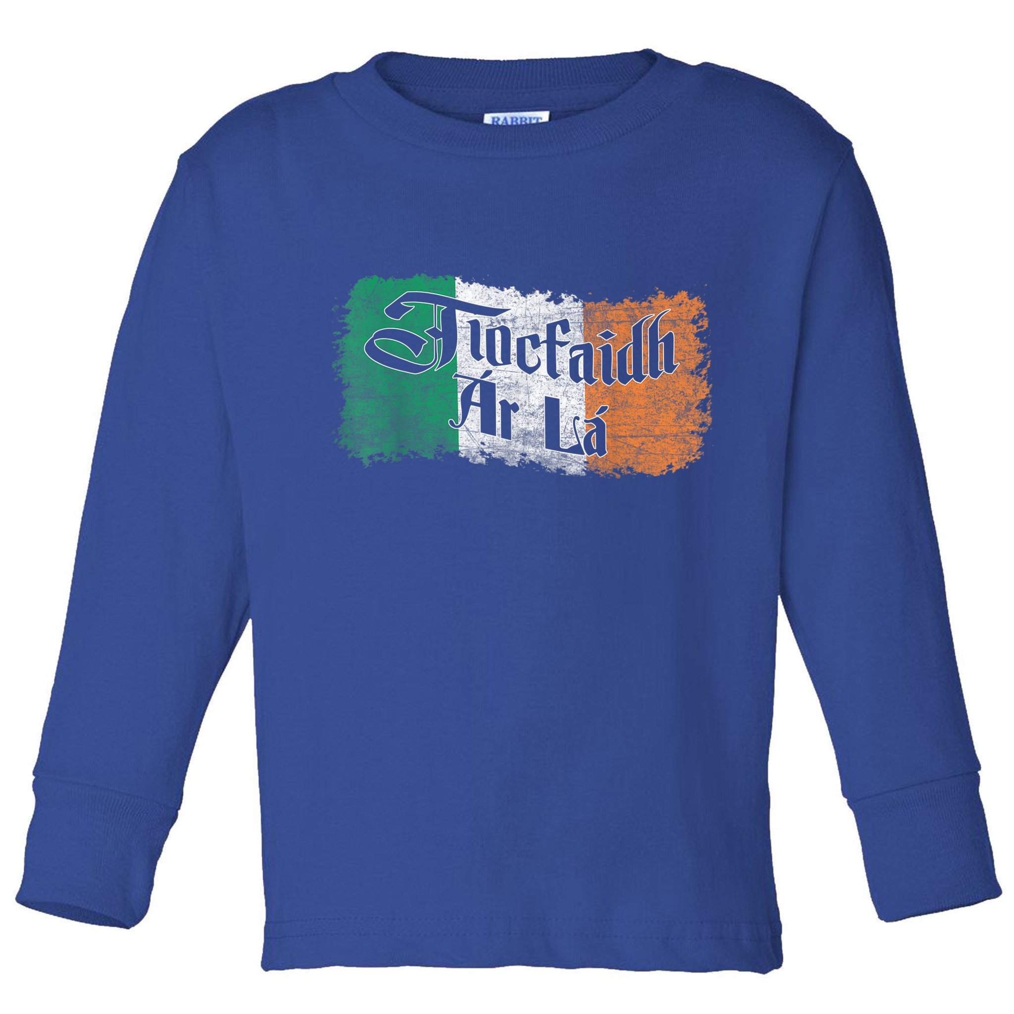 Funny Tiocfaidh Ar La Gift Vintage Ireland Irish Flag Gift Toddler Long Sleeve Shirt