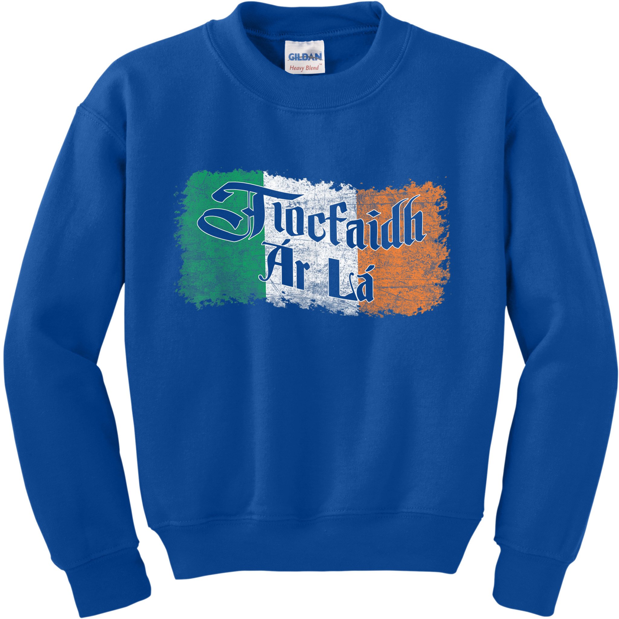 Funny Tiocfaidh Ar La Gift Vintage Ireland Irish Flag Gift Kids Sweatshirt