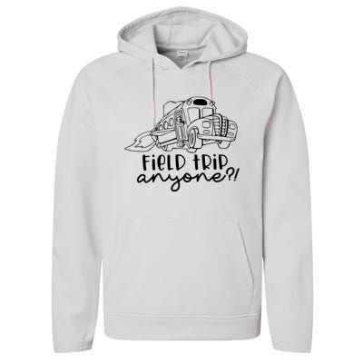 Field Trip Anyone Teacher Magic School Bus Performance Fleece Hoodie