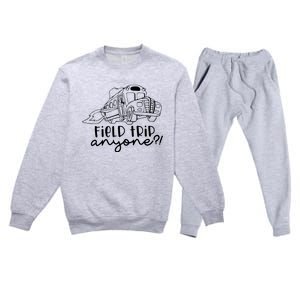 Field Trip Anyone Teacher Magic School Bus Premium Crewneck Sweatsuit Set