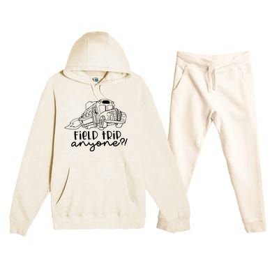 Field Trip Anyone Teacher Magic School Bus Premium Hooded Sweatsuit Set