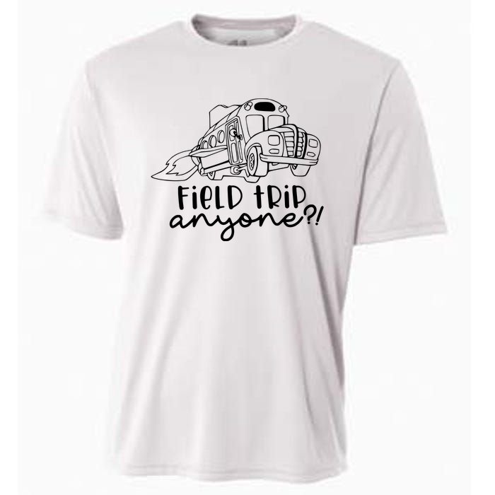 Field Trip Anyone Teacher Magic School Bus Cooling Performance Crew T-Shirt