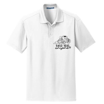 Field Trip Anyone Teacher Magic School Bus Dry Zone Grid Polo