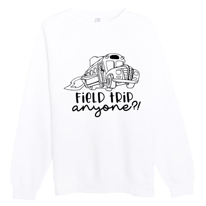 Field Trip Anyone Teacher Magic School Bus Premium Crewneck Sweatshirt