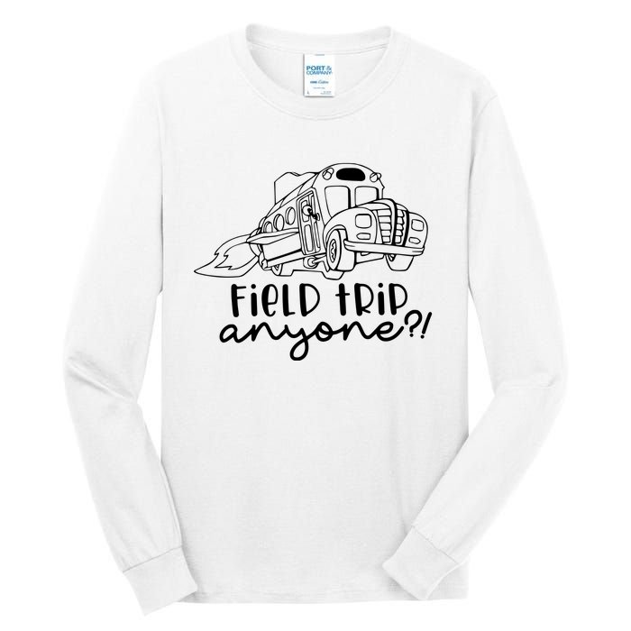 Field Trip Anyone Teacher Magic School Bus Tall Long Sleeve T-Shirt