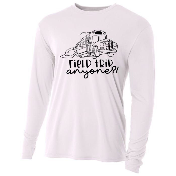 Field Trip Anyone Teacher Magic School Bus Cooling Performance Long Sleeve Crew