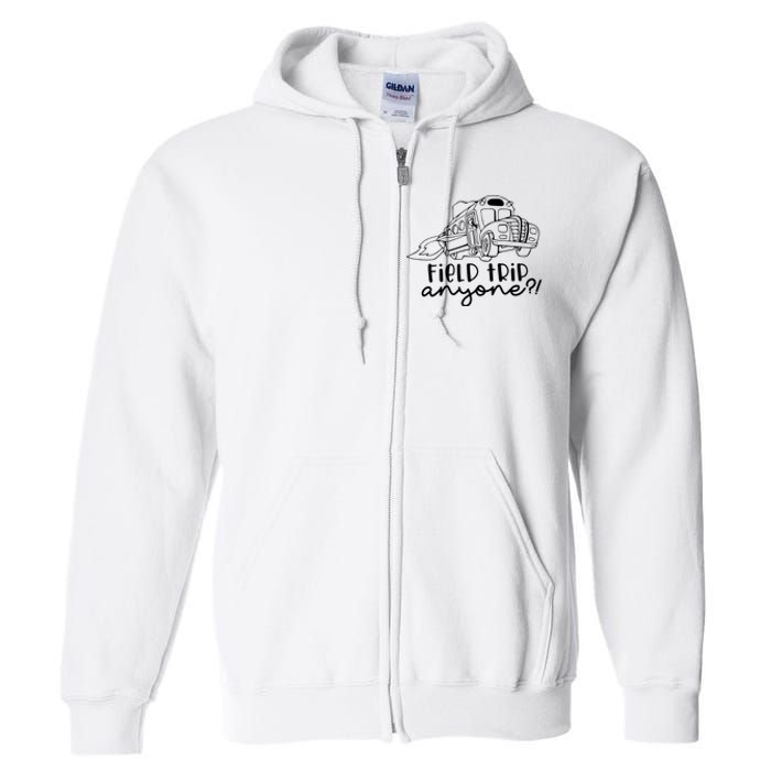 Field Trip Anyone Teacher Magic School Bus Full Zip Hoodie