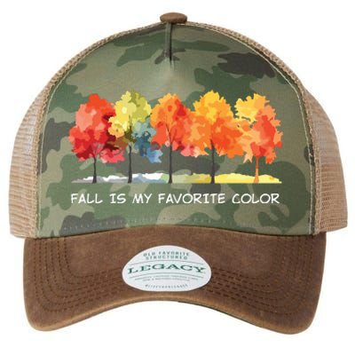 Fall Tree Autumn Tree Line Thanksgiving Legacy Tie Dye Trucker Hat