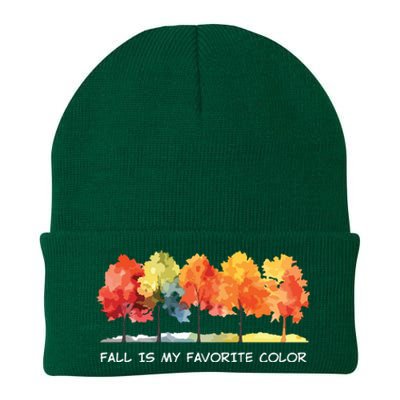 Fall Tree Autumn Tree Line Thanksgiving Knit Cap Winter Beanie