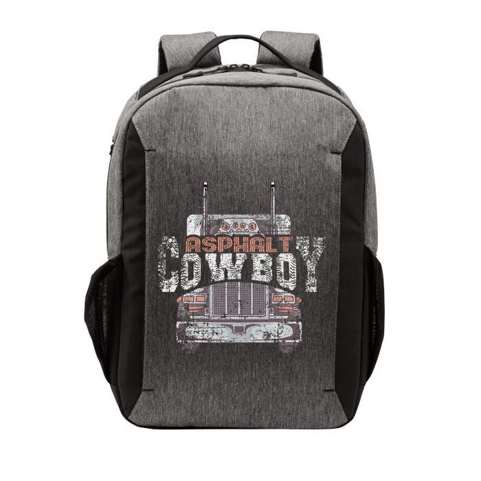 Funny Trucker Asphalt Cowboy Cool Truck Driver Vector Backpack