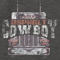 Funny Trucker Asphalt Cowboy Cool Truck Driver Vector Backpack