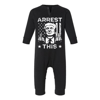 Funny Trump Arrest This Teee Trump Arrest This Infant Fleece One Piece