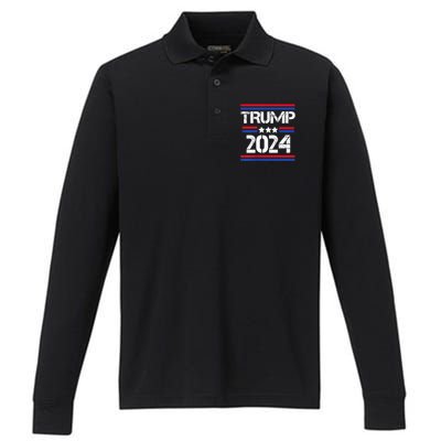 Funny Trump Arrest This 2 Side Gift Performance Long Sleeve Polo