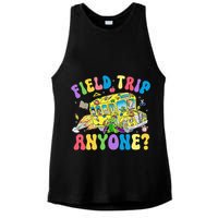 Field Trip Anyone Field Day Let The Games Begin School Bus Ladies PosiCharge Tri-Blend Wicking Tank
