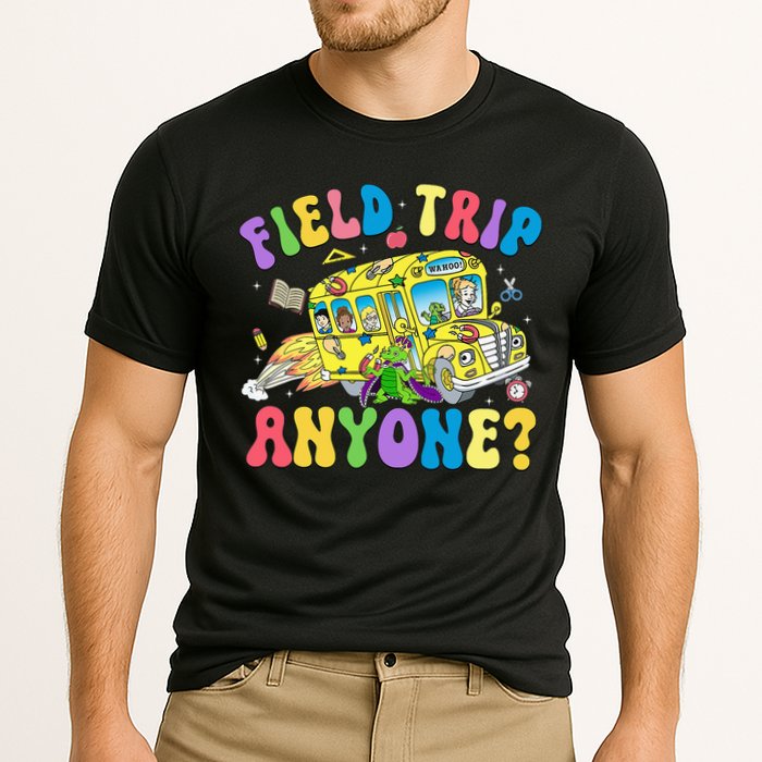 Field Trip Anyone Field Day Let The Games Begin School Bus Performance Shirt