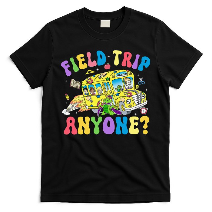 Field Trip Anyone Field Day Let The Games Begin School Bus T-Shirt