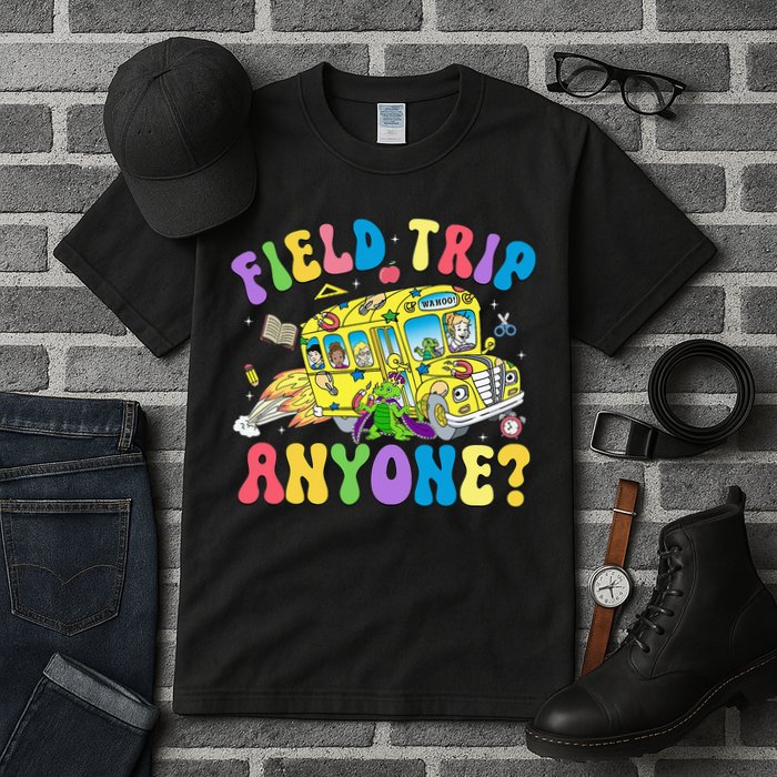 Field Trip Anyone Field Day Let The Games Begin School Bus Tall T-Shirt