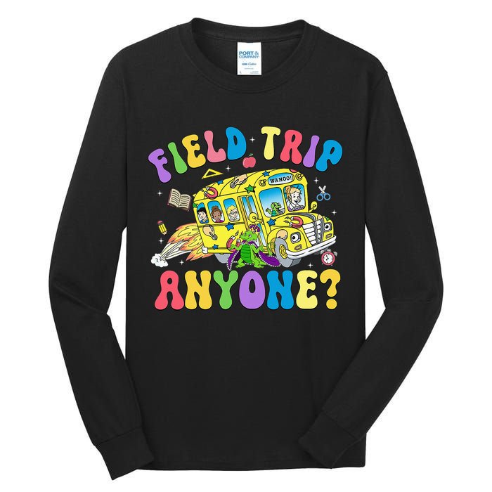 Field Trip Anyone Field Day Let The Games Begin School Bus Tall Long Sleeve T-Shirt