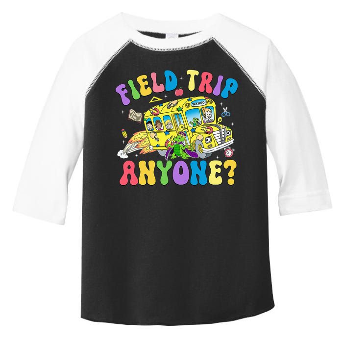 Field Trip Anyone Field Day Let The Games Begin School Bus Toddler Fine Jersey T-Shirt