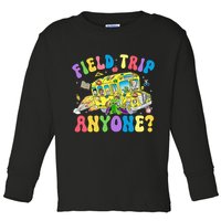 Field Trip Anyone Field Day Let The Games Begin School Bus Toddler Long Sleeve Shirt