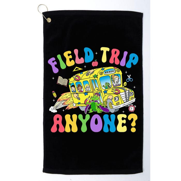 Field Trip Anyone Field Day Let The Games Begin School Bus Golf Towel