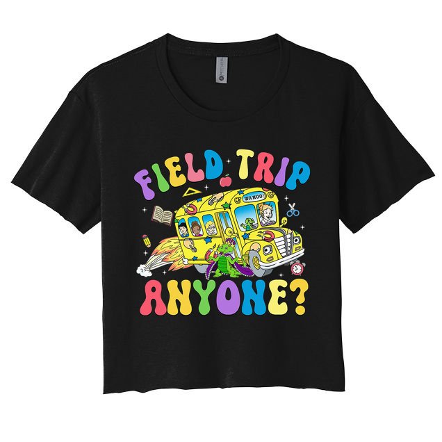 Field Trip Anyone Field Day Let The Games Begin School Bus Crop Top