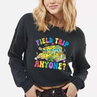 Field Trip Anyone Field Day Let The Games Begin School Bus Cropped Pullover Crew