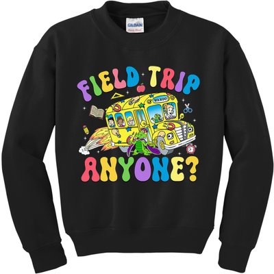 Field Trip Anyone Field Day Let The Games Begin School Bus Kids Sweatshirt