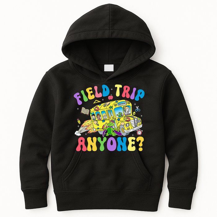 Field Trip Anyone Field Day Let The Games Begin School Bus Kids Hoodie