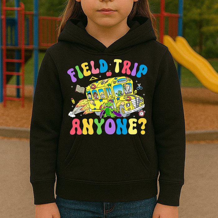 Field Trip Anyone Field Day Let The Games Begin School Bus Kids Hoodie