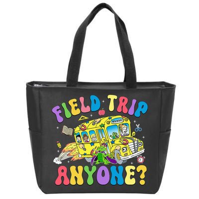 Field Trip Anyone Field Day Let The Games Begin School Bus Zip Tote Bag