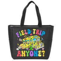 Field Trip Anyone Field Day Let The Games Begin School Bus Zip Tote Bag