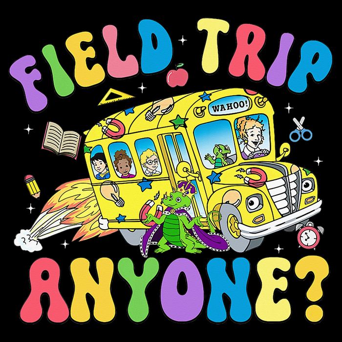 Field Trip Anyone Field Day Let The Games Begin School Bus Zip Tote Bag