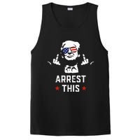 Funny Trump Arrest This Donald Trump Middle Finger President PosiCharge Competitor Tank