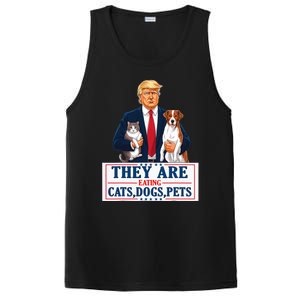 Funny They Are Eating The Dogs The Cats The Pets Trump PosiCharge Competitor Tank