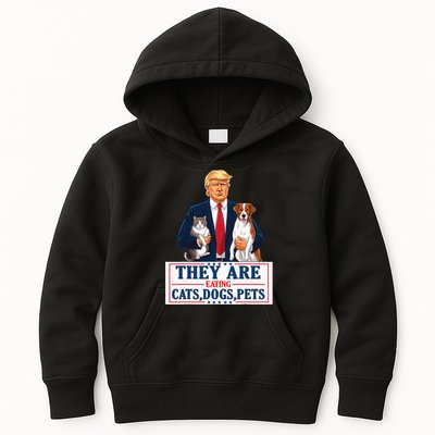 Funny They Are Eating The Dogs The Cats The Pets Trump Kids Hoodie