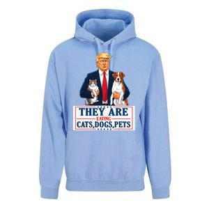 Funny They Are Eating The Dogs The Cats The Pets Trump Unisex Surf Hoodie