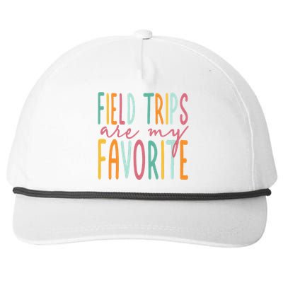 Field Trips Are My Favorite I Field Trips Children Teacher Snapback Five-Panel Rope Hat