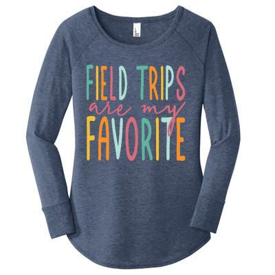 Field Trips Are My Favorite I Field Trips Children Teacher Women's Perfect Tri Tunic Long Sleeve Shirt