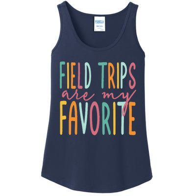 Field Trips Are My Favorite I Field Trips Children Teacher Ladies Essential Tank