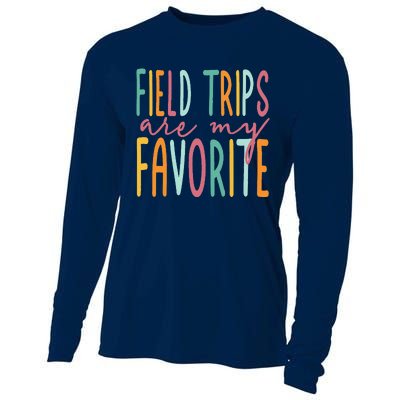 Field Trips Are My Favorite I Field Trips Children Teacher Cooling Performance Long Sleeve Crew