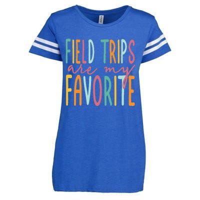 Field Trips Are My Favorite I Field Trips Children Teacher Enza Ladies Jersey Football T-Shirt