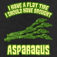 Flat Tire Asparagus Vegan Vegetarian Vegetables Funny Adult Drive Performance Visor