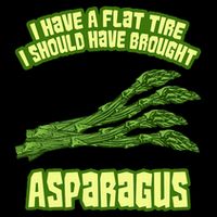 Flat Tire Asparagus Vegan Vegetarian Vegetables Funny Short Acrylic Beanie