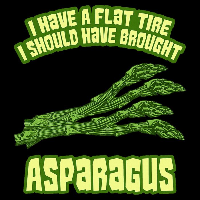 Flat Tire Asparagus Vegan Vegetarian Vegetables Funny Short Acrylic Beanie