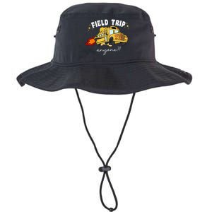 Field Trip Anyone Field Day Teacher Student School Funny Bus Legacy Cool Fit Booney Bucket Hat