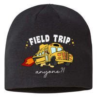 Field Trip Anyone Field Day Teacher Student School Funny Bus Sustainable Beanie