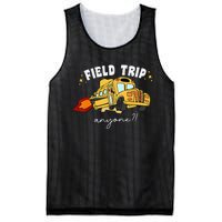 Field Trip Anyone Field Day Teacher Student School Funny Bus Mesh Reversible Basketball Jersey Tank