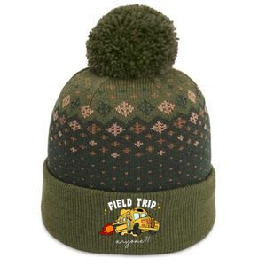 Field Trip Anyone Field Day Teacher Student School Funny Bus The Baniff Cuffed Pom Beanie